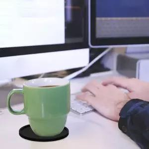 컬러풀 디자인 원형 컵 받침 미끄럼방지 촬영소품