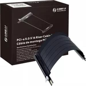 리안 리 - PCIe 5.0 라이저 케이블 프리미엄 PCI-E 16X 더블 대역폭 익스텐더 길이 200mm 7.87인치. 4.0