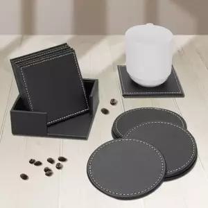 스티치 코스터 1P 찻잔 컵홀더 컵받침대 티코스터