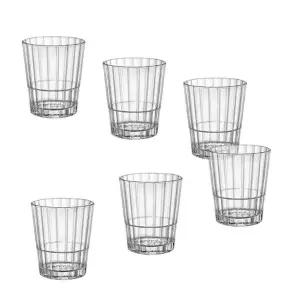 이탈리아 보르미올리 레이레이어 라인글라스 374ml 6P 다용도유리컵