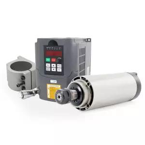 RATTMMOTOR VFD 스핀들 모터 키트 2.2KW 110V 공랭식 ER20 24000RPM+2.2KW 인버터 싱글에서 3상 가변