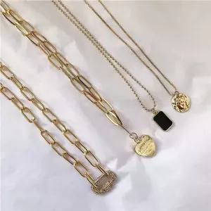 써지컬 4종 세트 체인 코인 목걸이 가성비 이니셜 레이어드 [AJL4691]