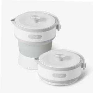 휴대용전기포트 휴대용 전기포트 실리콘 접이식 온수 여행 열탕소독