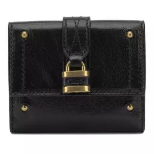 트리폴드 미니 패딩턴 스냅 버튼 지갑 CH26SP914O37001 BLACK