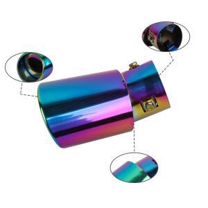 범용 호환 자동차 차량용 호환 배기 머플러 팁 라운드 스테인레스 스틸 테일 후면 크롬 파이프 팁