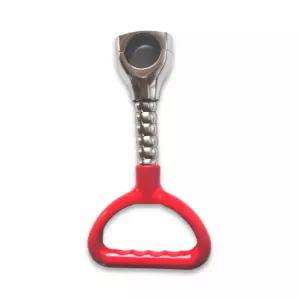 지하철 링 빨간색 핸들 손잡이 스테인레스 버스