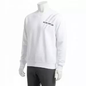 디스퀘어드2 스크래치 프린트 쿨 핏 맨투맨 크루넥 스웨트셔츠 S74GU0804 S25551 100