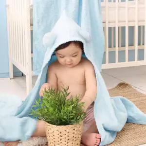 테리파머 테디 후드가운 1장+1장 아기 목욕가운 신생아 선물 수건 타올 타월