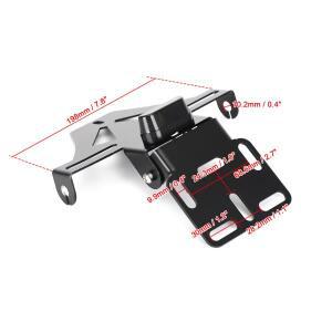 범용 호환 바이크 오토바이 라이센스 번호 플레이트 프레임 홀더 브래킷 조정 가능한 각도 호환 액세서리