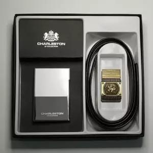 CHARLESTON 찰스톤 유니크한 정장벨트 명함지갑 세트 명함케이스 남성벨트 가죽벨트