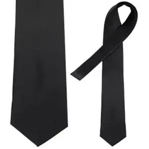 LTIE-055 심플블랙넥타이 솔리드) 블랙 타이