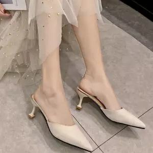 발편한구두 샌들 슬링백힐 소재 스웨이드 구두 수제화