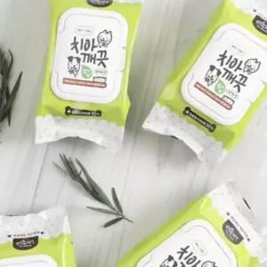 강아지 반려견 치아 티슈 30매 20개 위생용품 클리너 휴대용