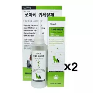 강아지귀청소 쏘아베 귀세정제 120ml X2개 강아지 캣 귀청소 귀관리