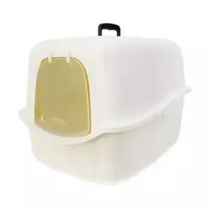 고양이화장실 퀸 오브 토일렛 아이보리 고양이화장실 고양이후드형화장실 고양이토일렛