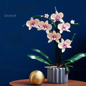 보태니컬 난초 10311 블럭 식물 아이콘 인테리어 세트 오브제 선물