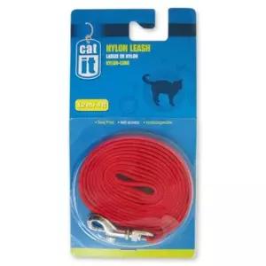 고양이 나일론줄 5mm 레드) 반려동물목줄 반려동물가슴줄 고양이가슴줄 고양이외출용품