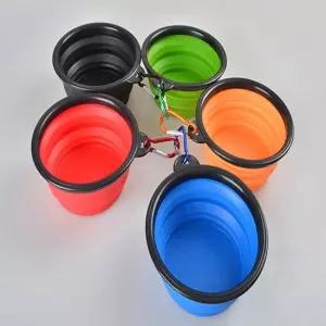 접이식 강아지 식기 휴대용 물통 강아지물그릇 강아지식기 강아지밥그릇 애견식기