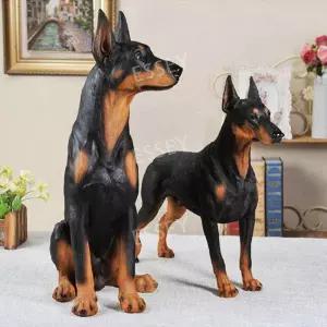대형 현관 카페 장식 강아지 도베르만 모형 인테리어
