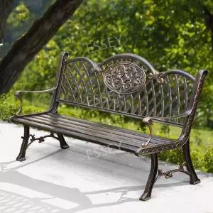 야외 정원 벤치 장미 주물벤치 의자 공원 빈티지 긴 철제