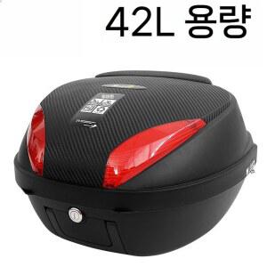 오토바이트렁크 스쿠터 전가 블랙박스 42L 범용 대용량 블랙 자전거 쉐이드