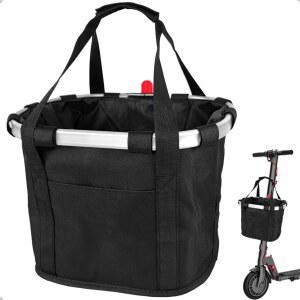 손잡이가 있는 탈착식 무릎 스쿠터 바구니 액세서리, 퀵 릴리스 천 전기 전면 업그레이드, 대부분의 워커 모델과 스쿠터에 맞습니다