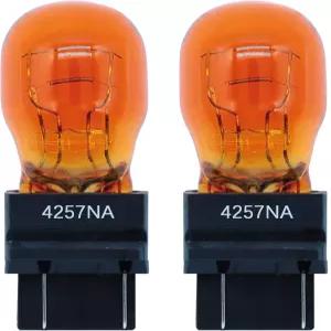 FAXCARS 4257NA 앰버 롱 라이프 할로겐 전구 전면 방향 지시등 주차등 12V OEM 표준 교체 플러그 앤 플레이