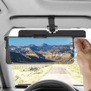 자동차용 조이투투스 편광 선바이저 익스텐더 업그레이드된 조절 가능한 자동차 익스텐션 선 블로커 UV400