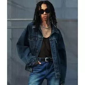 엘무드 LMOOD 데인저 데님 트러커 스테인 블루 LMDM38 418052