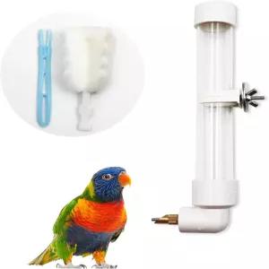 자동 새 물병 - 작은 애완동물을 위한 드립 걸이식 음주 금지 앵무새 핀치 코카티