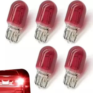 Arwrilt 5 PCS 7443 전구 T20 듀얼 와이어 플러그 앤 플레이 브레이크 미니어처 테일 12V 21/5W 후진