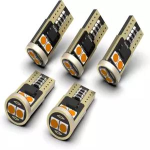 캡 탑 클리어런스 마커 라이트용 DOXMALL 194 LED 전구 번호판 돔 맵 턴 시그널 비극성 앰버 T10 168 W5W