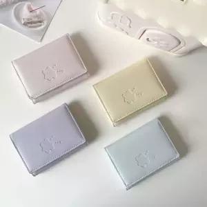 파스텔 곰돌이 카드수납 여자 지갑 카드지갑 미니지갑 동전지갑 명함지갑