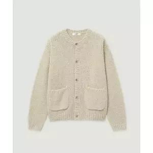 엘무드 LMOOD 봉봉 부클 울 라운드 가디건 오트밀크 L4AN0036OM 418031