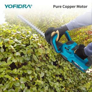 YOFIDRA 2000W 전기 울타리 트리머 15000 RPM 잔디 깎는 기계 정원 조경 가지치기 도구 18V-21V 배터리 용