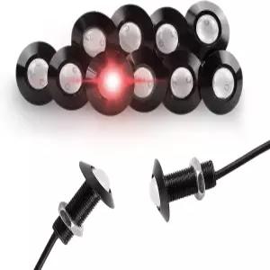 CARLITS 이글 LED 전구 10팩 초박형 범퍼 DRL 안개등 오토바이 라이트 주간 주행 테일 백업 자동차 모터