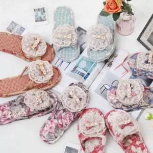 층간소음 방지 쿠션 실내화 거실 실내용 면 슬리퍼