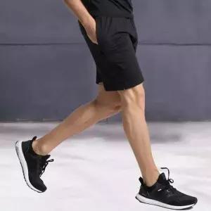 [모로엠] 남성 헬스 조깅 기능성 레이어드 반바지 블랙 ON-PTH-QWFMRLL4