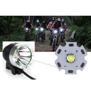 1PCS XML T6 LED U2 10W 백색 고성능 이미터 DIY 플래시 라이트 전조등에 대 한 12mm PCB