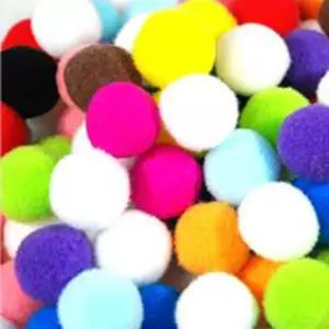 칼라 뿅뿅이 원형 솜방울 만들기 꾸미기재료 25mm dXo3+9sAd