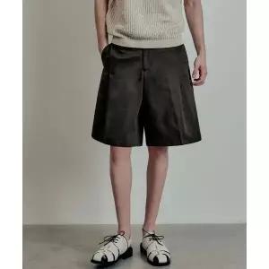 엘무드 LMOOD 프레디 코튼 드릴 버뮤다 쇼츠 카키 LSSPT015KH 418018