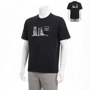 CP컴퍼니 메트로폴리스 시리즈 머서라이즈드 어반 빌딩 티셔츠 18CLTS048A 999