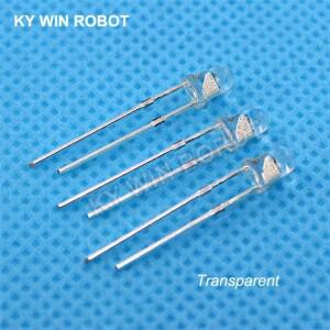 50 개/몫 F3 3mm 빠른/느린 RGB 플래시 빨간색 녹색 파란색 무지개 멀티 컬러 발광 다이오드 라운드 LED