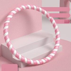 뱃살 홈트 훌라후프 근력 75CM 가정용 깅엄체크아이보리 3근