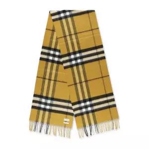 자이언트 체크 캐시미어 머플러 8112714 머스타드