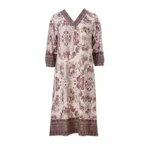 갤러리아 여성스러운 폴리기모 꽃보더나염 원피스홈웨어 VEV3985L