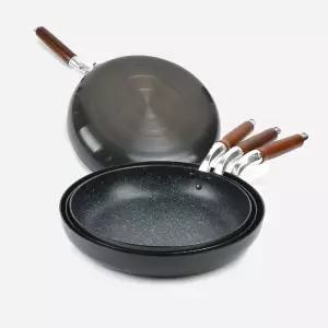 업소용 나무손잡이 경질 후라이팬