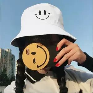 자외선차단 스마일 양면 벙거지모자