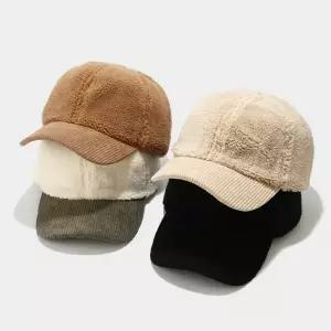 여자 양털 뽀글이캡 따뜻한 겨울 방한 털 모자 캡모자 볼캡 야구모자