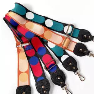 웨빙 스트랩 동글패턴 크로스끈 3컬러 넓은 가방끈 VPp8+6rJN